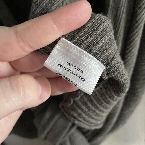 Eileen Fisher Woman Gray Sheer Ribbed Knit Tie Front Cardigan Sweater Size 1X - Picture 11 of 16